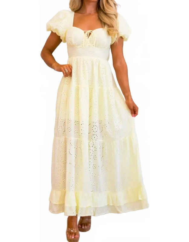 Eyelet Maxi Dress