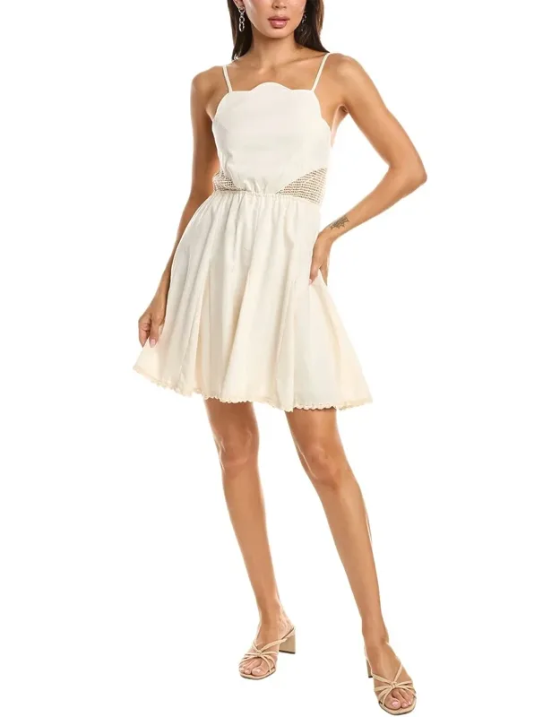 Sleeveless Linen-blend Mini Dress
