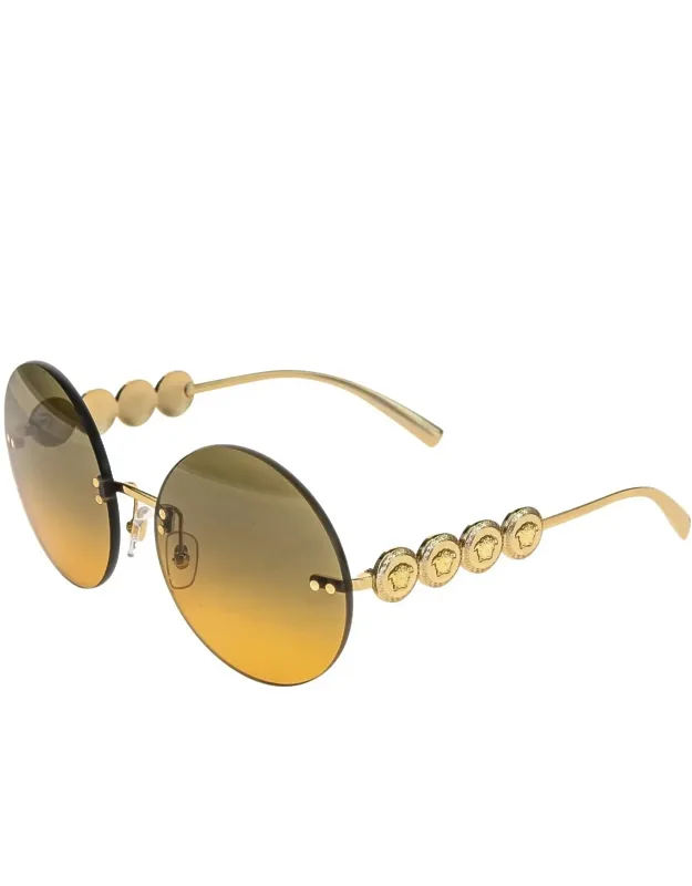Medusa Rimless Round Non-polarized Sunglasses