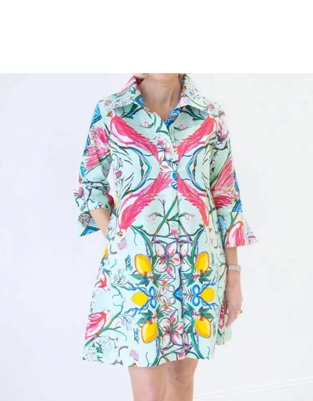 Chinois Shirt Mini Dress