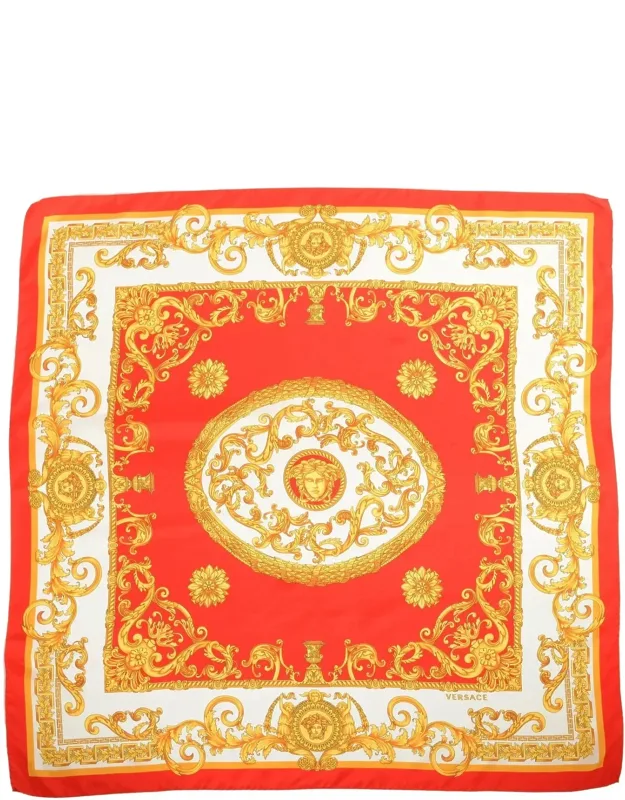 Barocco Pattern Silk Scarf
