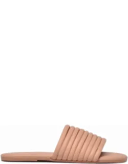 Leather Slide Sandals