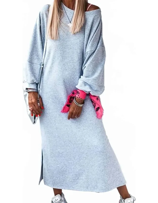 Casual Long Slit Dress