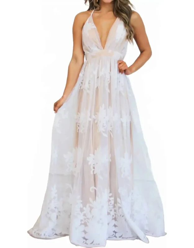 Here Comes The Bride Maxi Dress