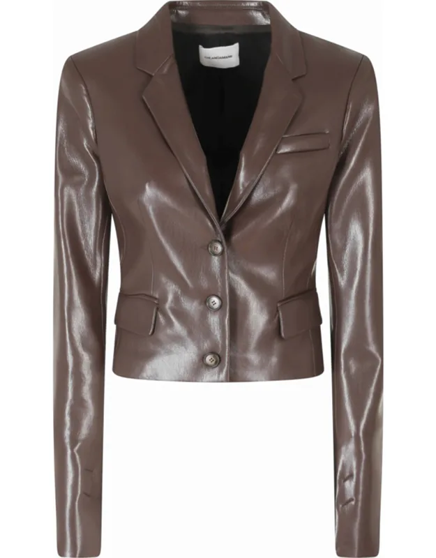 Crop Length Single-breasted Blazer