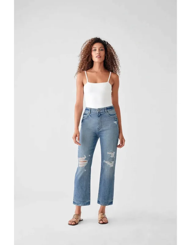 High Rise Vintage Straight Jeans