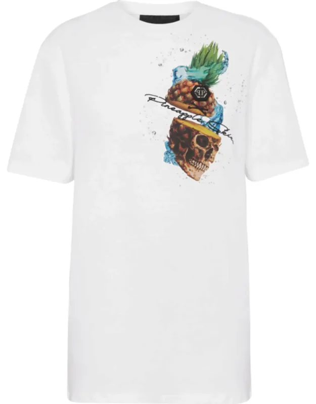 T-shirt Round Neck Ss Pineapple Skies