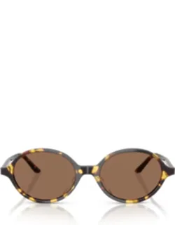 Havana Acetate Oval Sunglasses