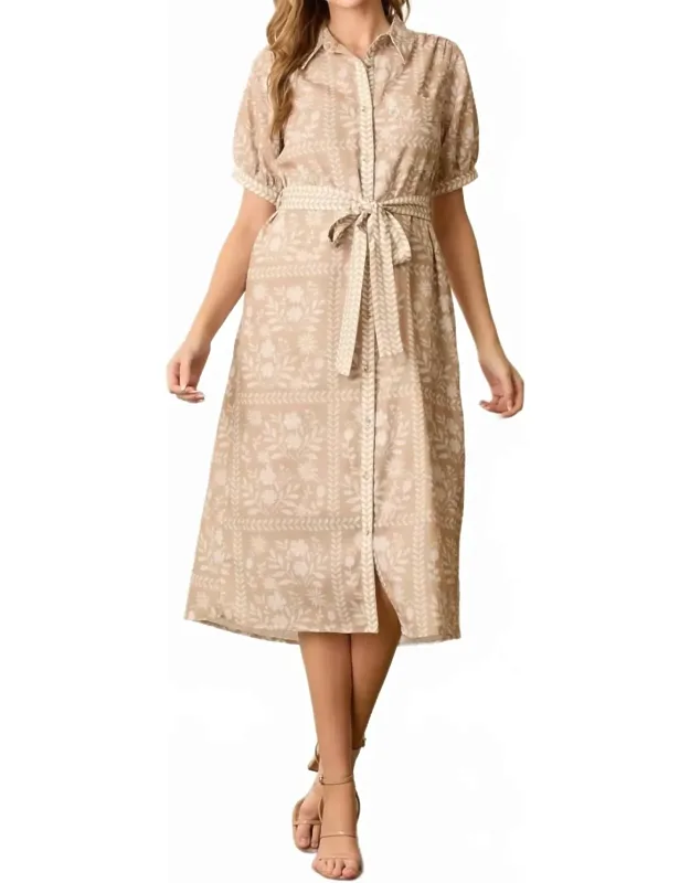 Belted Day Dress
