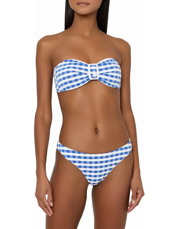 Jacquard Cottage Bandeau Bikini Top