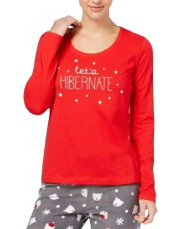 Printed Pajama Top