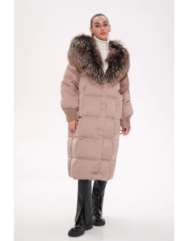 Silver Fox Fully Lined Hood Down Coat