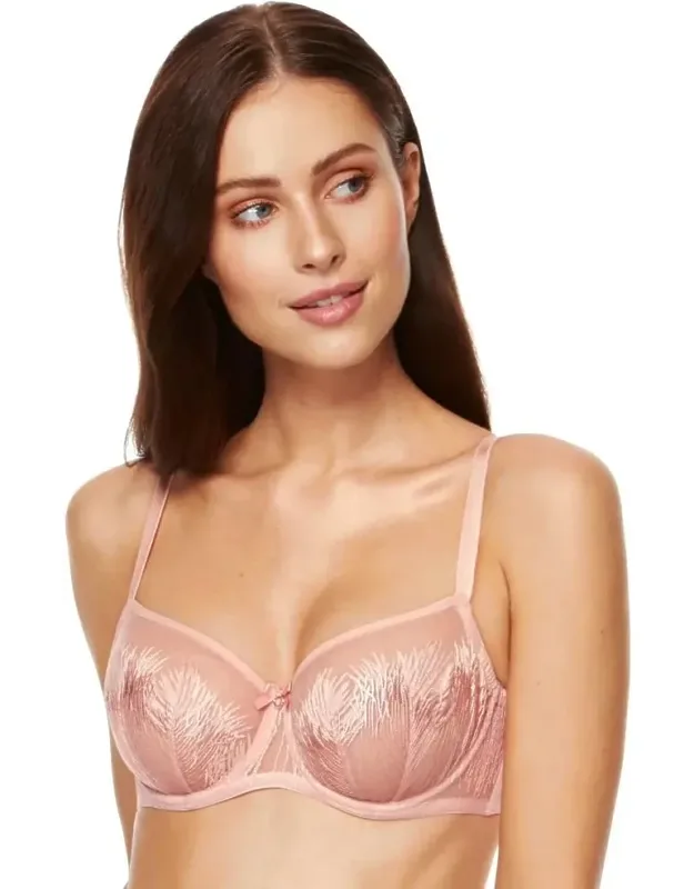 Embroidered Balconette Bra