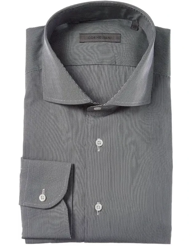 Striped Poplin Dress Shirt