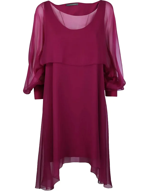 Asymmetrical Silk Voluminous Blouse
