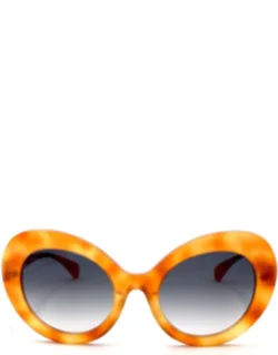 Havana Rounded Sunglasses