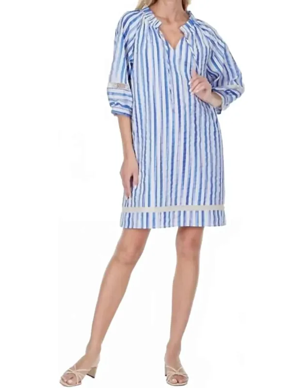 Tie Neck Short Dress