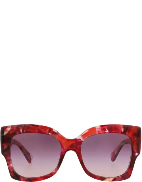 Square-frame Sunglasses With Saddle Nose Bridge And Protective Case