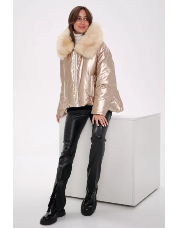 Genuine Polar Fox Down Fill Jacket