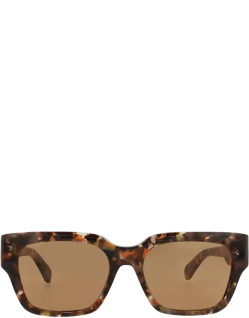 Square-frame Sunglasses With Saddle Nose Bridge And Protective Case