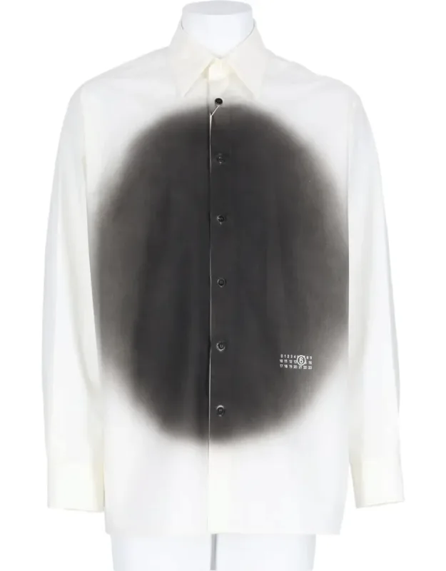 Circular Gradient Long-sleeve Casual Shirt
