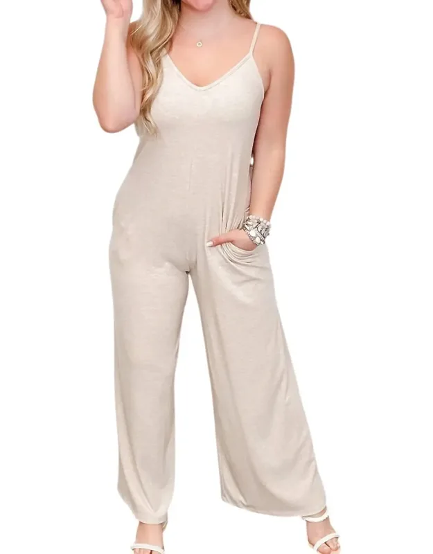 Ribbed Wide-leg Jumpsuit