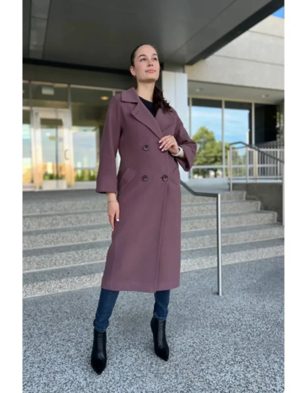 Tailored Cashmere Wool Blend Coat