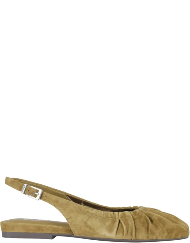 Bibi Strapped Suede Flats