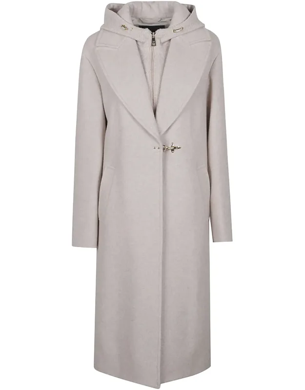 Double Front Wide Lapel Coat