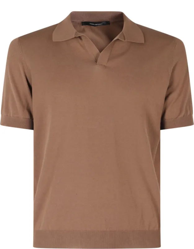 Mud Keith Short Sleeve Ribbed Trim Cotton Polo Shirt