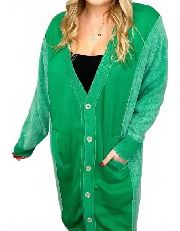 Can You Not Cotton Blend Long Sleeve Cardigan
