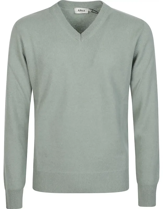 Knit Cashmere V-neck Sweater