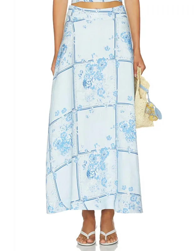 Floral Scarf Skirt
