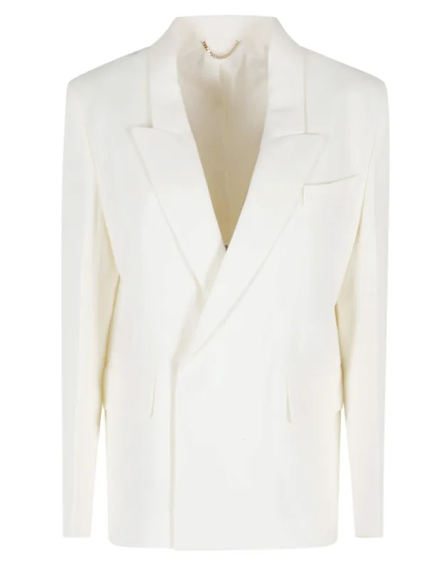 Double-breasted Tailored Viscose Blazer