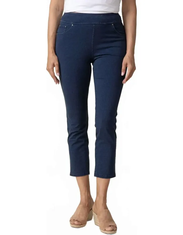 Stonewashed Knit Slim Pants