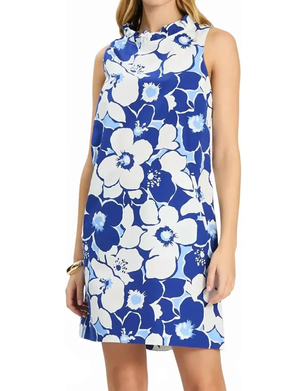 Ruffle Neck Dress