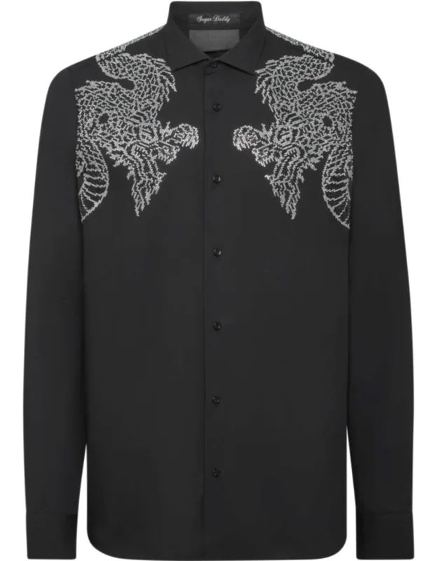 Sugar Daddy Cut Long-sleeve Dragon Shirt