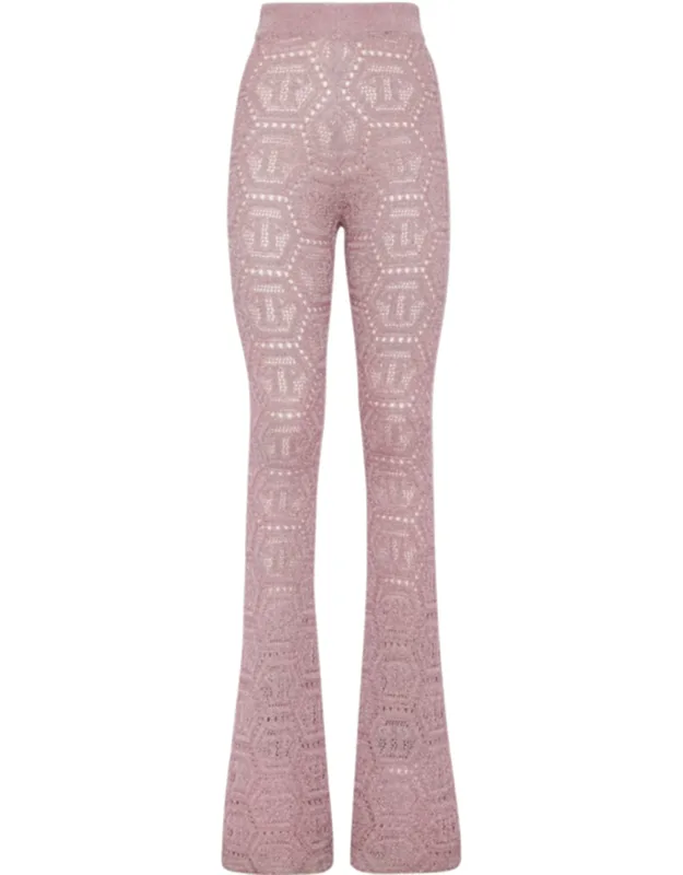Lurex Knit Trousers