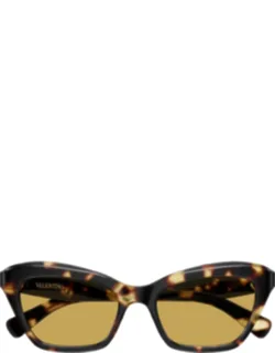 Havana Linea V Logo Recycled Acetate Cat-eye Sunglass
