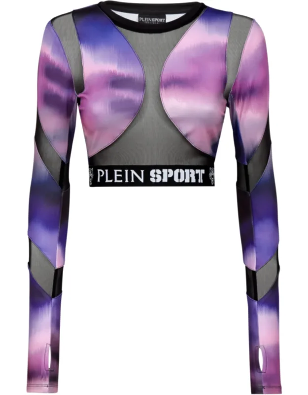Cropped Long Sleeve Jogging Top