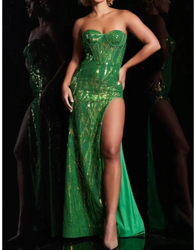 Corset Bodice Beaded Dress