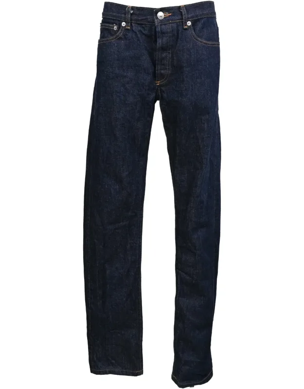 Raw Straight Leg Jeans