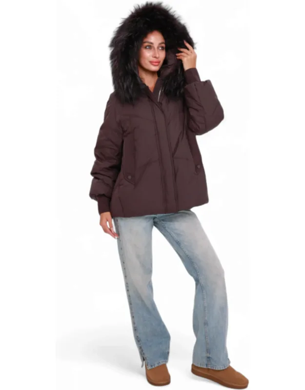 Verbier Genuine Fur Trim Down Fill Jacket