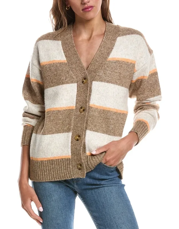 3-tone Button Cardigan