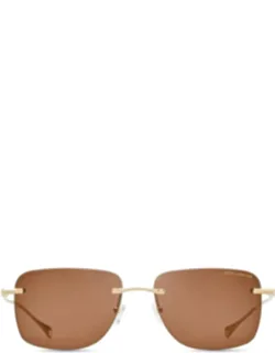 Gold Lsa 119 Titanio Rectangular Sunglasses
