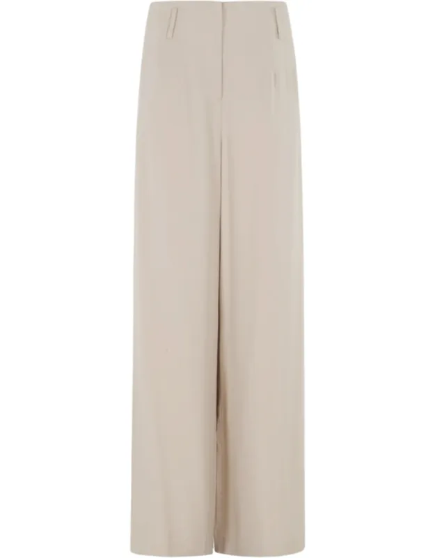 Wide-leg Lyocell Formal Pants