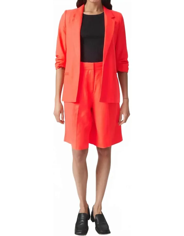 Malia Open Front Notch Lapel Blazer