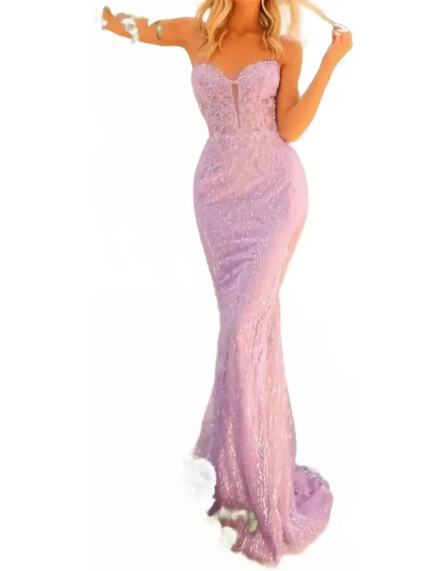 Strapless Neck Dress