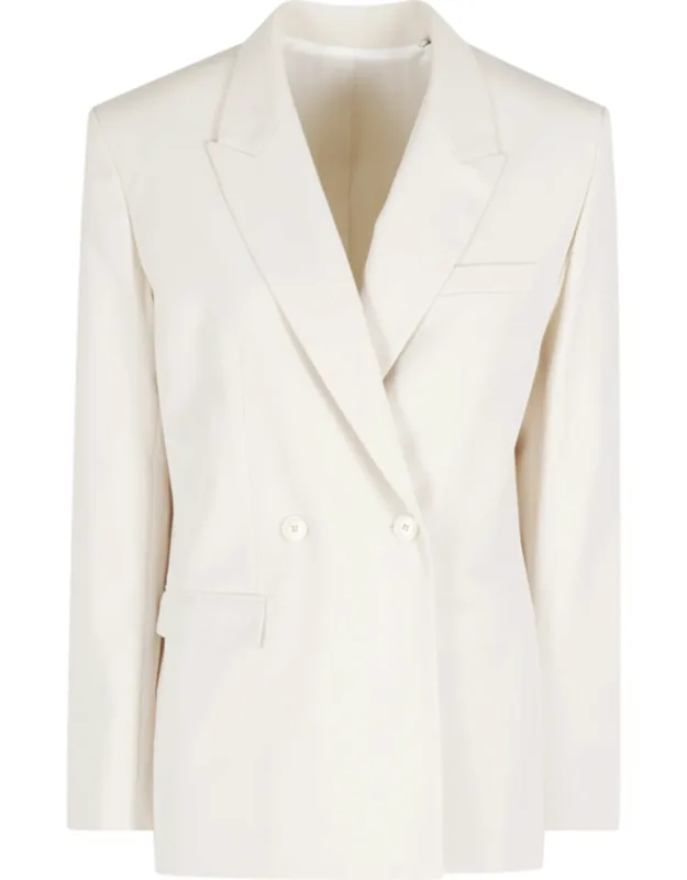 Double-breasted Acetate-blend Blazer