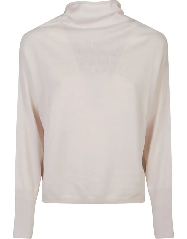 Relaxed Fit Virgin Wool Turtleneck Sweater